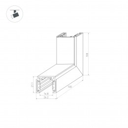 Блок питания ARS-35-24 (24V, 1.5A, 35W) (ARL, IP20 Сетка, 2 года)