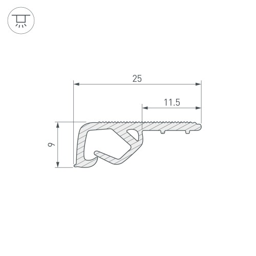 Экран SL-KANT-H16-3000 ROUND OPAL