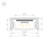 Профиль SL-SLIM-H7-2000 ANOD (ARL, Алюминий)