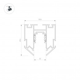 Блок питания ARV-DR60-24 (24V, 2.5A, 60W) (ARL, IP20 DIN-рейка)