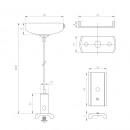 Экран SL-KANT-H16 ROUND OPAL (ARL, Пластик)