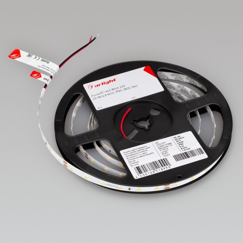 Лента светодиодная 4,8 Вт/м 24В IP20 4000K 60LED/м RT/RTW-A60-8-11mm SMD 2835 5 м