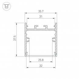 Блок питания ATS-24-150-LS (24V, 6.2A, 150W)