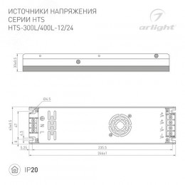Блок питания ARS-60-12 (12V, 5A, 60W) (ARL, IP20 Сетка, 2 года)