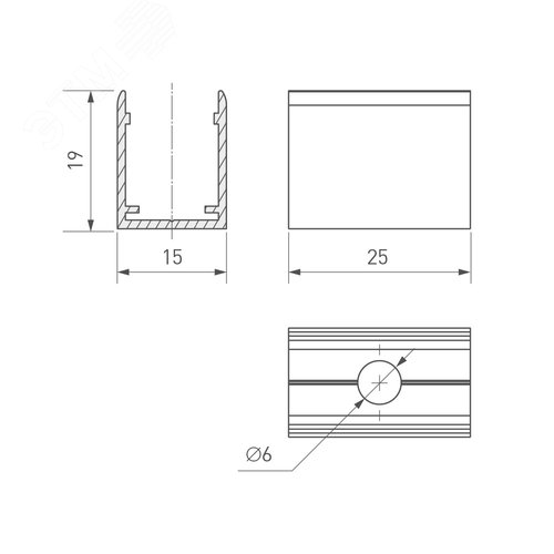 Блок питания ARV-DR30-24 (24V, 1.25A, 30W) (ARL, IP20 DIN-рейка)