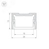 Профиль SL-SLIM20-H13-2000 ANOD (ARL, Алюминий)