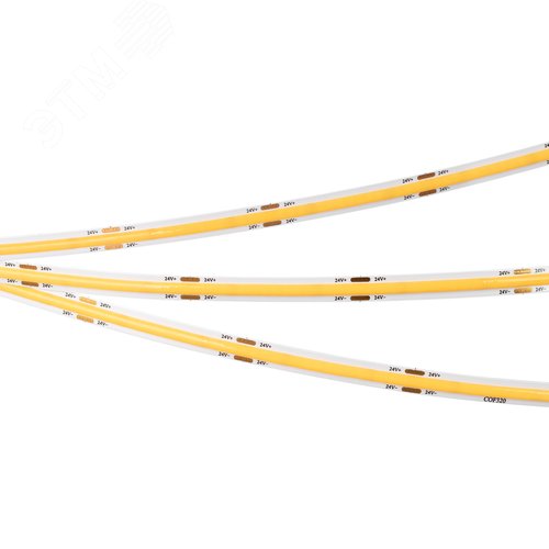 Лента светодиодная 8 Вт/м 24В IP20 4000K 320LED/м COB-X320-8mm CSP 5 м