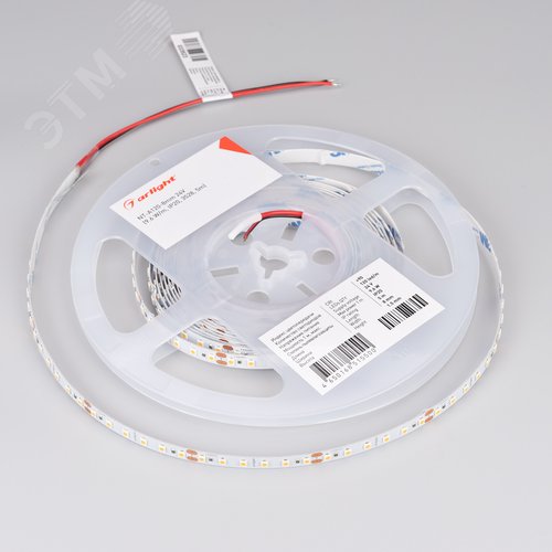 Лента светодиодная 9.6 Вт/м 24В 6000K IP68 120LED/м NT-A120-8mm SMD 3528 5 м