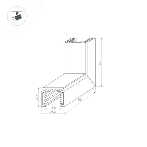 Блок питания ARS-35-24 (24V, 1.5A, 35W) (ARL, IP20 Сетка, 2 года)