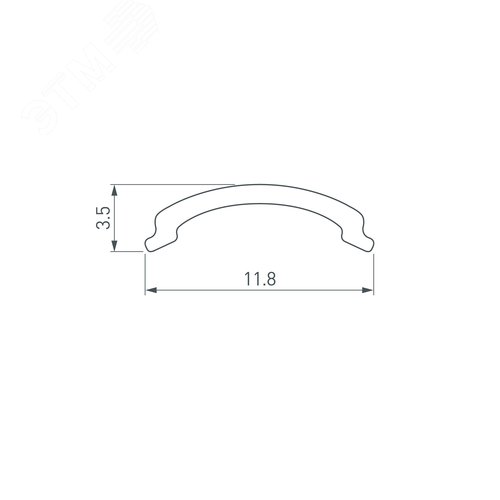 Блок питания ARV-DR15-24 (24V, 0.63A, 15W) (ARL, IP20 DIN-рейка)