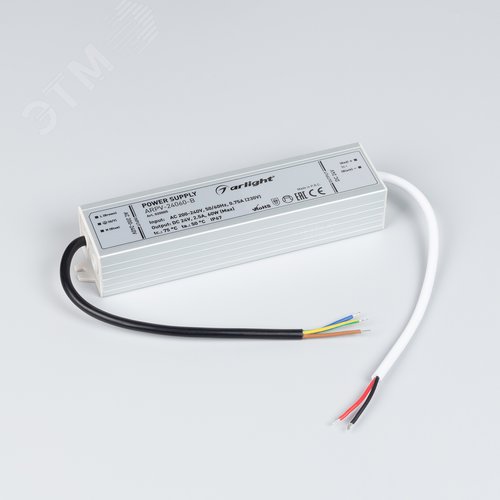 Блок питания ARPV-24060-B (24V, 2.5A, 60W) (ARL, IP67 Металл, 3 года)