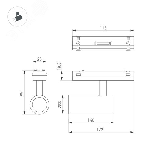 Экран матовый для PDS, MIC-3000 (ARL, Пластик)