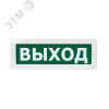 Табло Молния М-1224  Выход, зел.ф, плоское        световое, корпус на защёлке, U 9-26 В