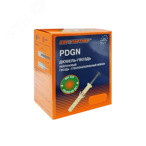 Дюбель-гвоздь PDGN LK 6х40,цилиндр. манж.