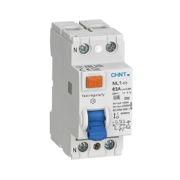 Выключатель дифференциального тока NL1-63 2P 25А 30мА 6кА тип AC (DB) (R)