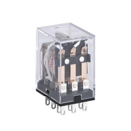 Реле промежуточное JZX-22F(D) 4 контакта с индикацией LED 3А 220В AC (R)