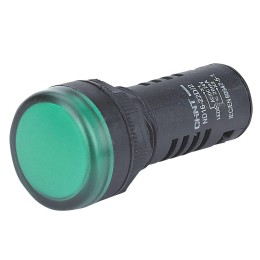 Индикатор ND16-22D/2C зеленый, встроенный резистор, IP65 AC/DC230В (R)