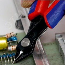 Бокорезы прецизионные ElecTronic Super KNips для тонких работ резка - мягкая проволока 02-16мм проволока средней твердости 12мм L=125мм высокочастотная закалка режущих кромок до 64HRC двухкомпонентные рукоятки черные