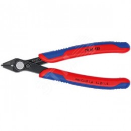 Бокорезы прецизионные ElecTronic Super KNips для тонких работ резка - мягкая проволока 02-16мм проволока средней твердости 12мм L=125мм высокочастотная закалка режущих кромок до 64HRC двухкомпонентные рукоятки черные