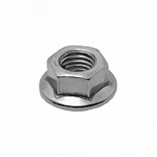 Гайка DIN6923 М10 покрытие цинк 10 шт