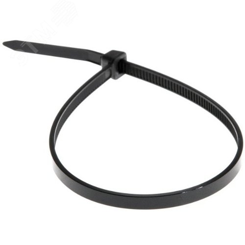 Стяжка нейлоновая 7.6х300 черный (100 шт.)