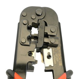 Кримпер для обжима RJ разъемов (RJ-45, RJ-12, RJ-11) черный/красный