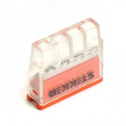 Клемма монтажная 4-проводная для 1-жильного проводника,