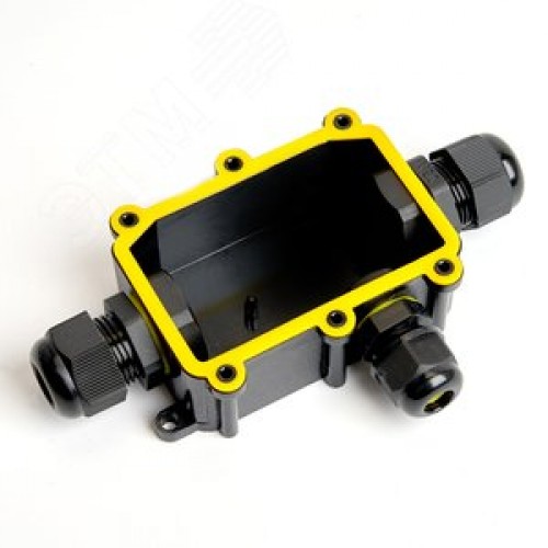 Коробка распределительная водонепроницаемая 3 выхода, с клеммой в комплекте,