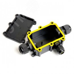 Коробка распределительная водонепроницаемая 3 выхода, с клеммой в комплекте,