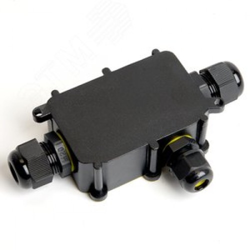 Коробка распределительная водонепроницаемая 3 выхода, с клеммой в комплекте,