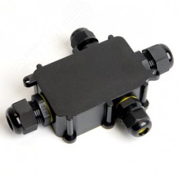 Коробка распределительная водонепроницаемая 4 выхода, с клеммой в комплекте,