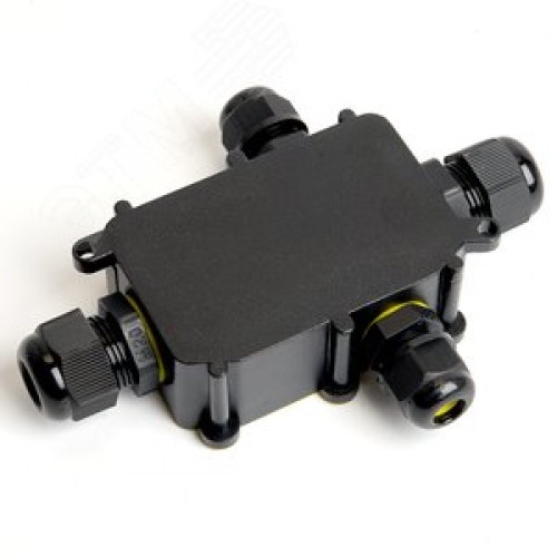 Коробка распределительная водонепроницаемая 4 выхода, с клеммой в комплекте,