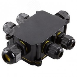 Коробка распределительная водонепроницаемая 6 выходов, с клеммой в комплекте,