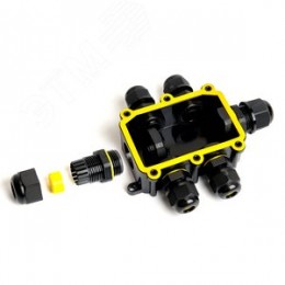 Коробка распределительная водонепроницаемая 6 выходов, с клеммой в комплекте,