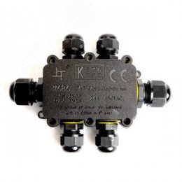 Коробка распределительная водонепроницаемая 6 выходов, с клеммой в комплекте,