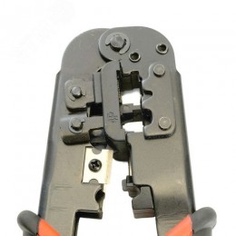 Кримпер для обжима RJ разъемов (RJ-45, RJ-12, RJ-11) черный/красный