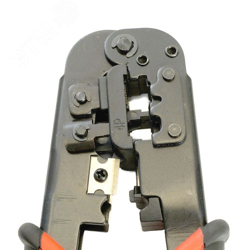 Кримпер для обжима RJ разъемов (RJ-45, RJ-12, RJ-11) черный/красный
