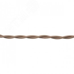 Ретро провод 2х2,5 Песочное золото (матовый) 50 м