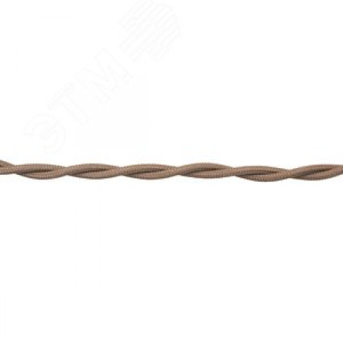 Ретро провод 2х2,5 Песочное золото (матовый) 50 м