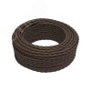 Ретро провод 2х1,5 Коричневый (матовый) 150м
