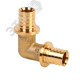 Угольник 25 90 град. аксиальный, латунь