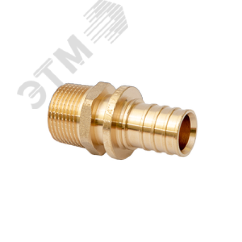 Переходник 16х1/2'НР с наружной резьбой, аксиальный, латунь