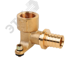 Угольник 20х1/2'ВР переходной с внутренней резьбой, водорозетка, аксиальный, латунь