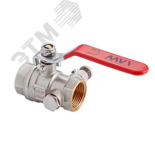 Кран шаровой 1' ВВ с дренажем и воздухоотводчиком