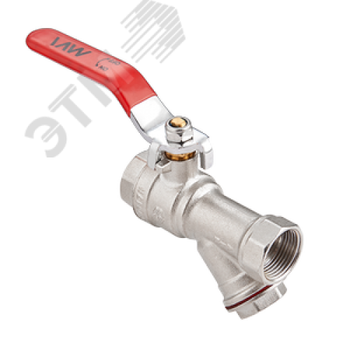 Кран шаровой 3/4' ВВ со встроенным фильтром ручка