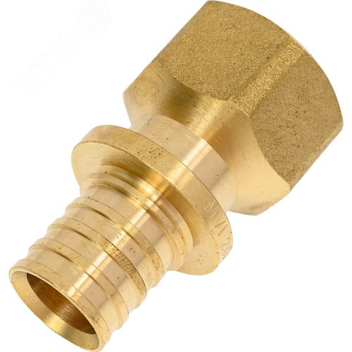 Переходник 25х1/2'ВР с внутренней резьбой, аксиальный, латунь