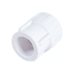 Муфта комбинированная 25x3/4' ВР, полипропиленовая PPR белая
