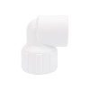 Угольник комбинированный 20x1/2' ВР переходной, полипропиленовый PPR, белый