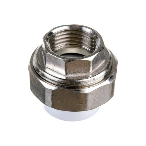 Муфта разъемная 20x1/2' ВР полипропиленовая PPR американка, белая