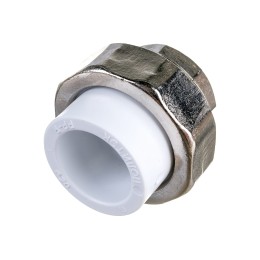 Муфта разъемная 25x3/4' ВР полипропиленовая PPR американка, белая